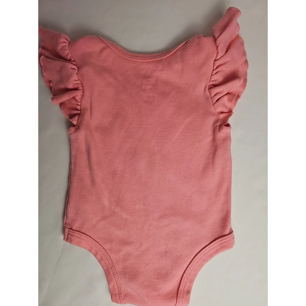 Disney Baby Minnie Mouse Little Wild Flower Bodysuit 6-9 Months Pink